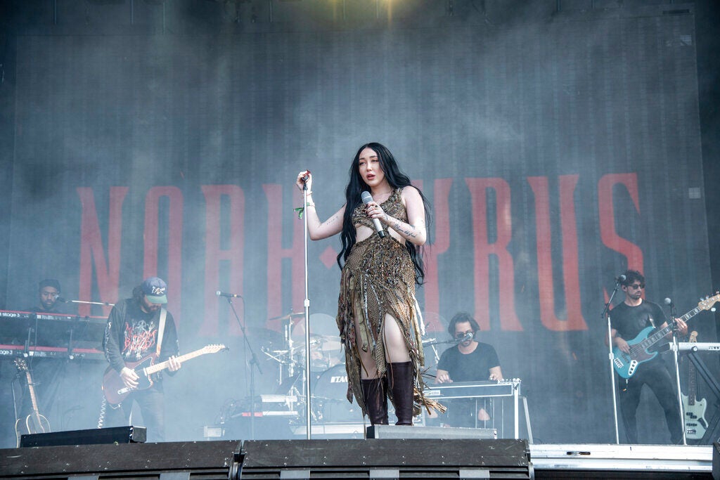 Noah Cyrus performs on the second weekend of the Austin City Limits Music Festival