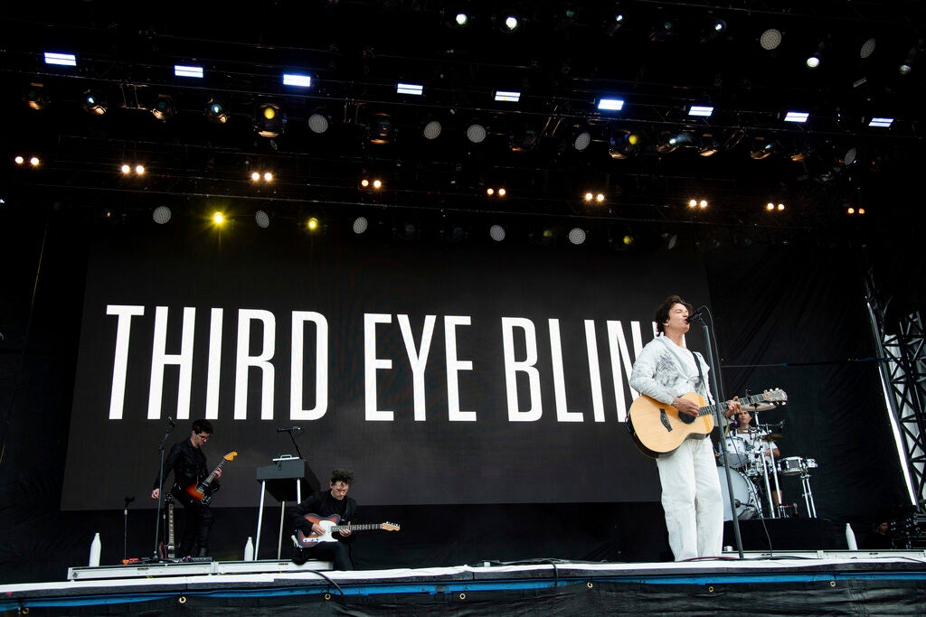 Stephan Jenkins of Third Eye Blind performs at the Innings Festival