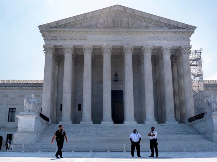 The Supreme Court building is seen on Friday, June 28, 2024, in Washington. (AP Photo/Mark Schiefelbein)