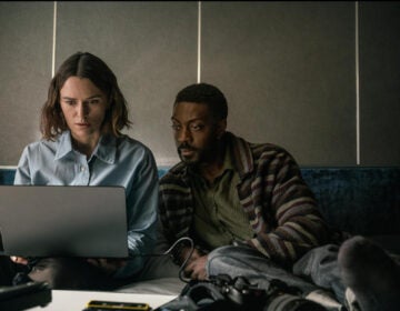 Keira Knightley and David Ajala in The Woman in Cabin 10