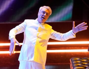 David Byrne performing