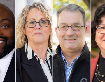 (From left to right) Delaware County Council candidates Republican Liz Piazza, Democrat Richard Womack, Republican Brian Burke and Democrat Joanne Phillips.