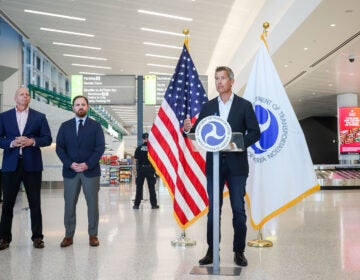 Transportation Secretary Sean Duffy speaks at Newark Liberty International Airport in New Jersey