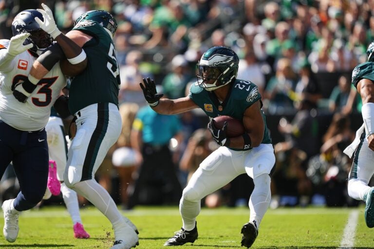 Philadelphia Eagles running back Saquon Barkley