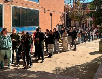 Election 2024 Pennsylvania Voting People wait in line outside the Bucks County government building to apply for an on-demand mail ballot on the last day to request one in Doylestown, Pa., Tuesday, Oct. 29, 2024.