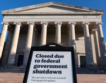 Government Shutdown Timeline A sign that reads