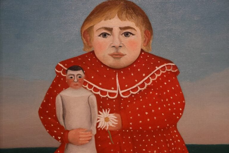 Detail from Henri Rousseau's ''Child with a Doll''