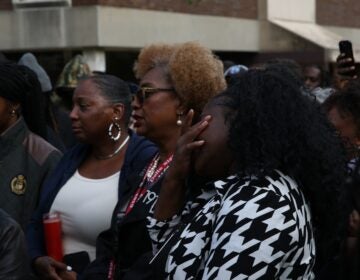 Community members at the Kada Scott vigil
