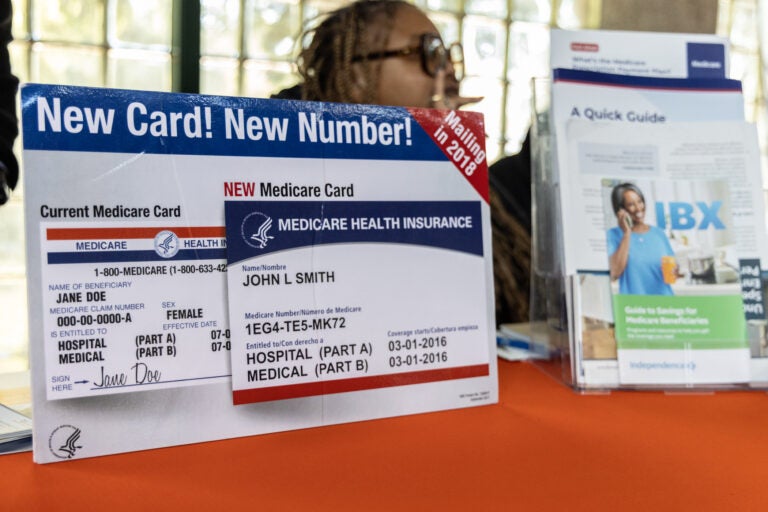 Many booths advertised help with Medicare