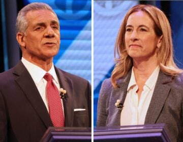 mikie-sherrill-jack-ciattarelli-2025-10-08 side-by-side photos of Mikie Sherrill and Jack Ciattarelli