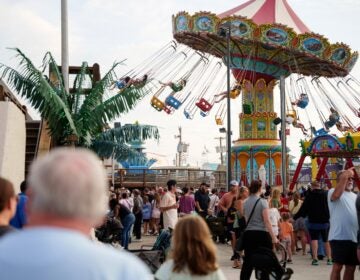 People enjoy Playland's Castaway Cove amusement park, in Ocean City