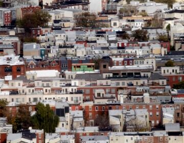 Rowhouses are seen Tuesday, Nov. 24, 2015, in Philadelphia.