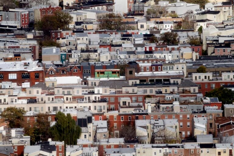 Housing Rowhouses are seen Tuesday, Nov. 24, 2015, in Philadelphia.