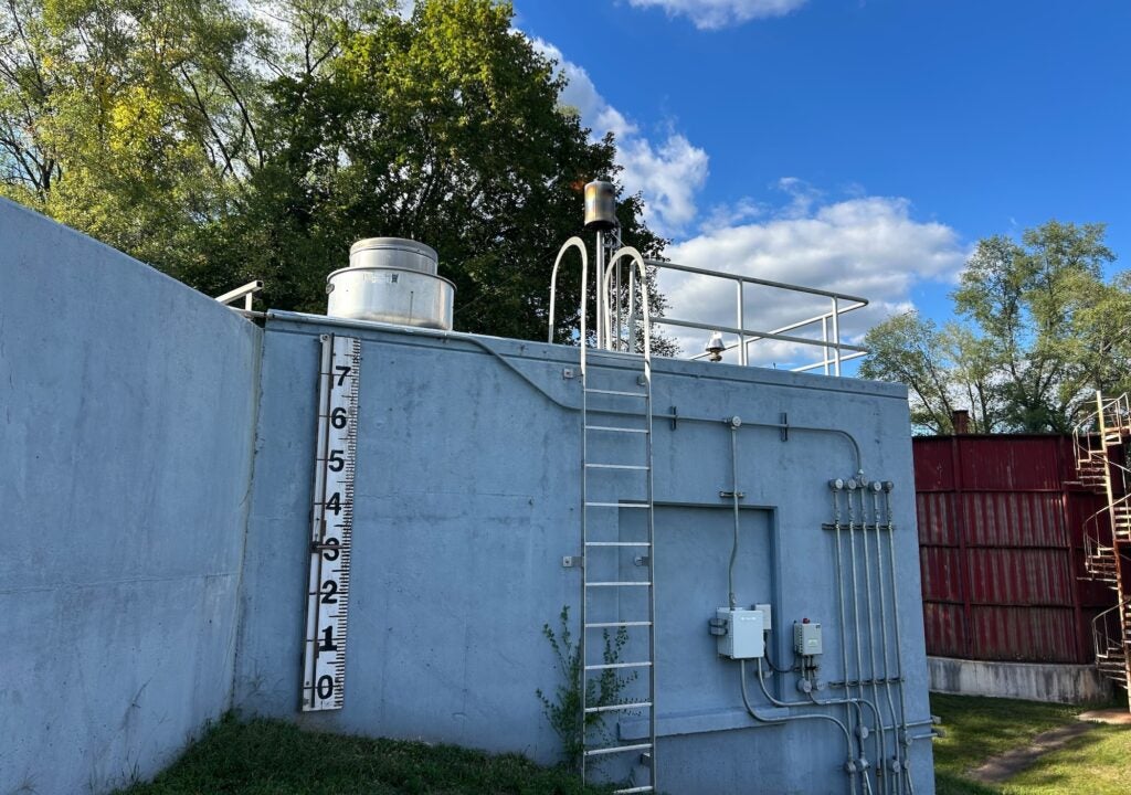 The exterior of the treatment plant building