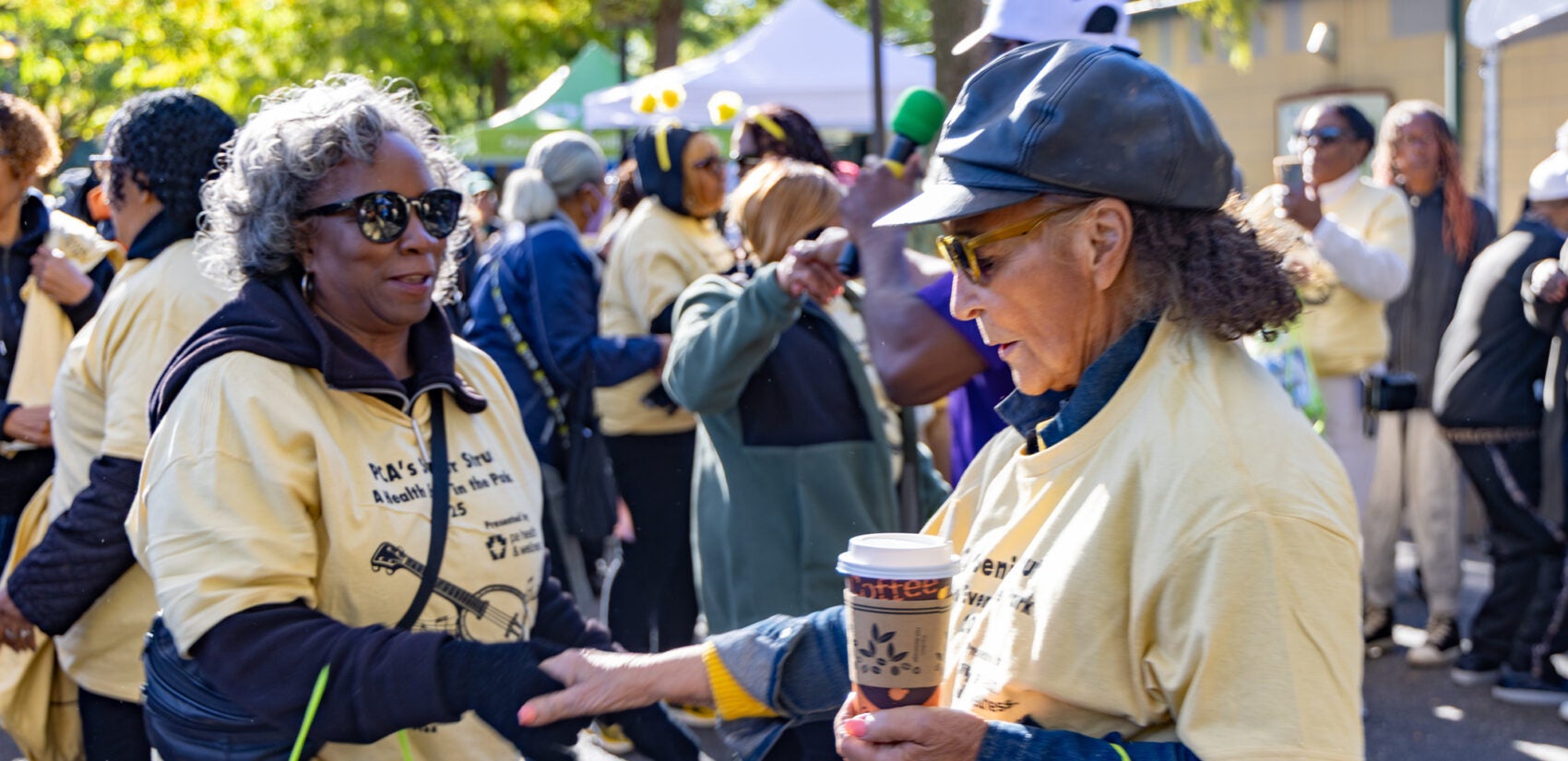 senior-strut-kp-101725-07 Seniors warm up ahead of the Philadelphia Corporation For Aging’s 13th annual Senior Strut