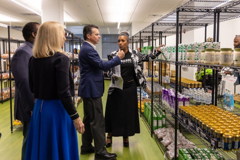 Brendan Boyle and Mary Gay Scanlon speaking to Sabrina Tate
