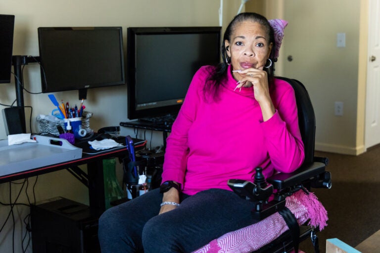 Lori Peterson appears in her apartment