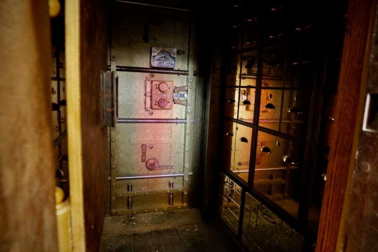 Gleaming vault of the Manufacturers National Bank art installation