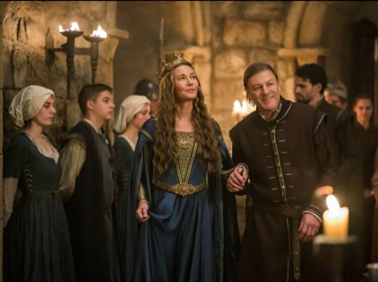 Sean Bean and Connie Nielsen in Robin Hood