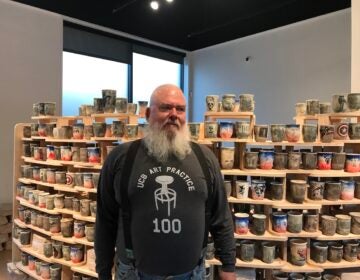 Ehren Tool / Clay Studio Marine Corps veteran and ceramic artist Ehren Tool shows his artwork displayed at the