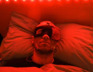 MichelleCarr-LucidDreamStudies-Swansea-1200 Sleep and neurophysiology researcher Michelle Carr captures a participant during a lucid dream study at Swansea University in Wales. (Michelle Carr)