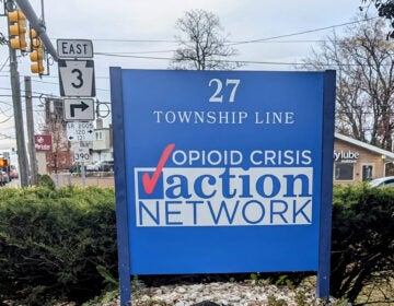 Opioid-Crisis-Action-Network-Delaware-County a sign for The Opioid Crisis Action Network