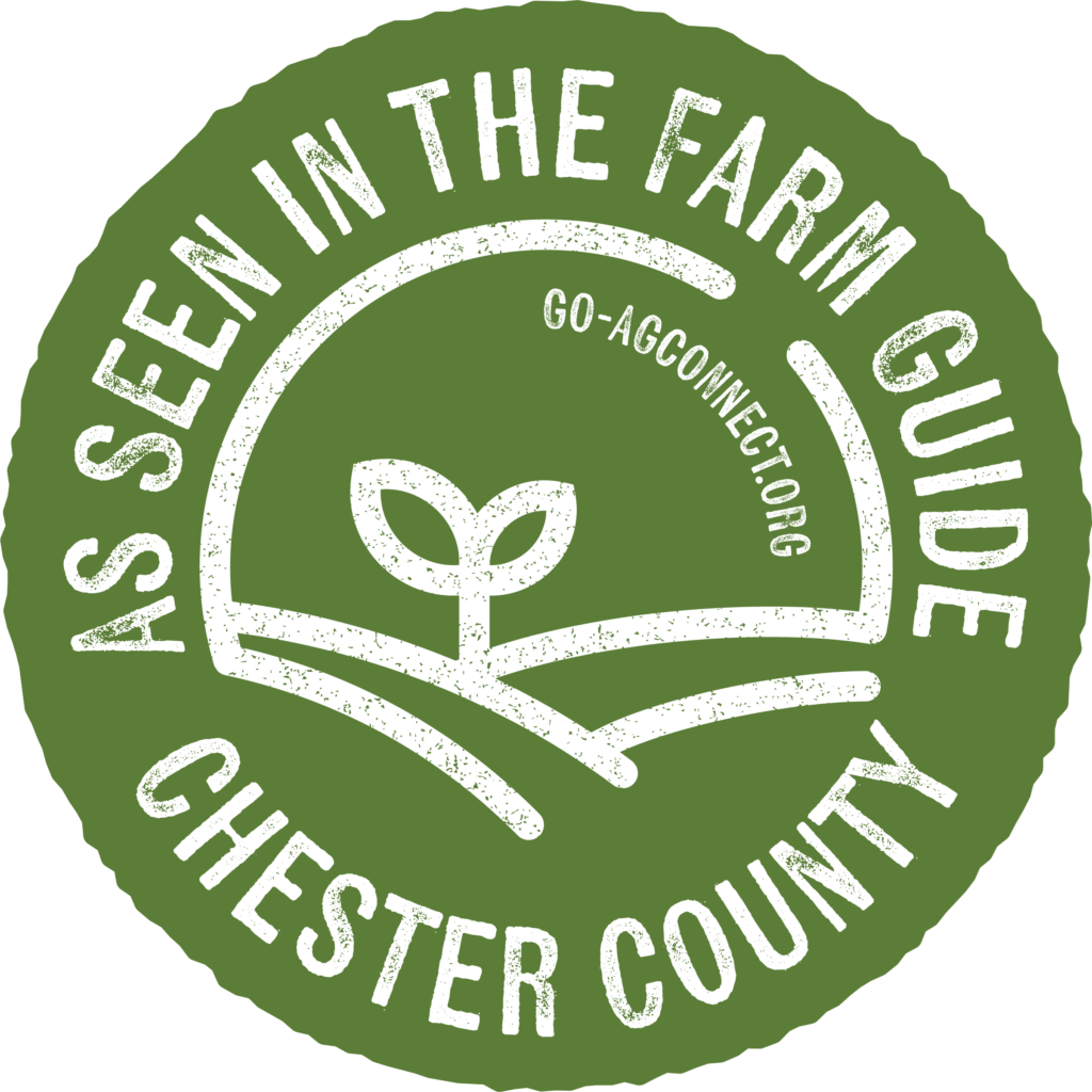 A green stamp that says 'As seen in the farm guide'