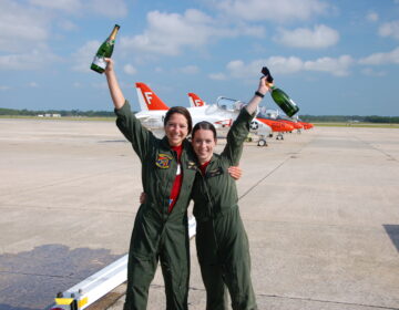 Claire Gunnison earning her wings