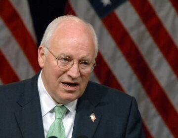 Obit Cheney Vice President Dick Cheney addresses a campaign rally for Gus Bilirakis, a Republican who is running for the Tampa Bay area congressional seat his father is vacating in Tampa, Fla. July 21, 2006.