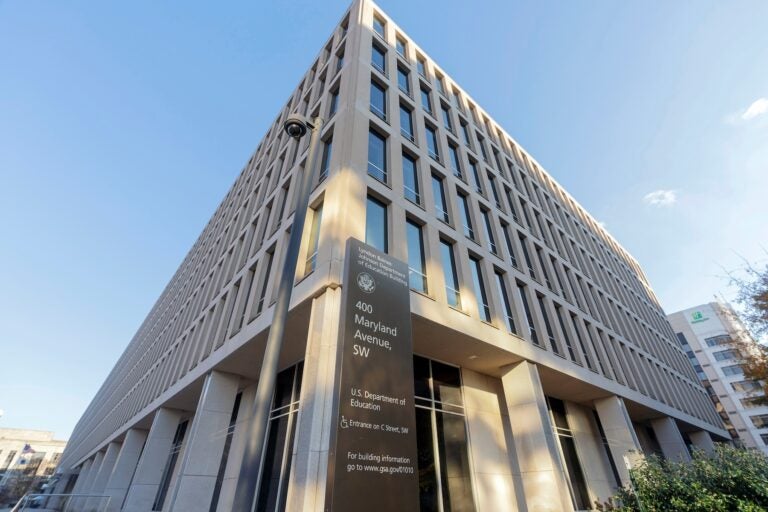 FILE - The U.S. Department of Education building