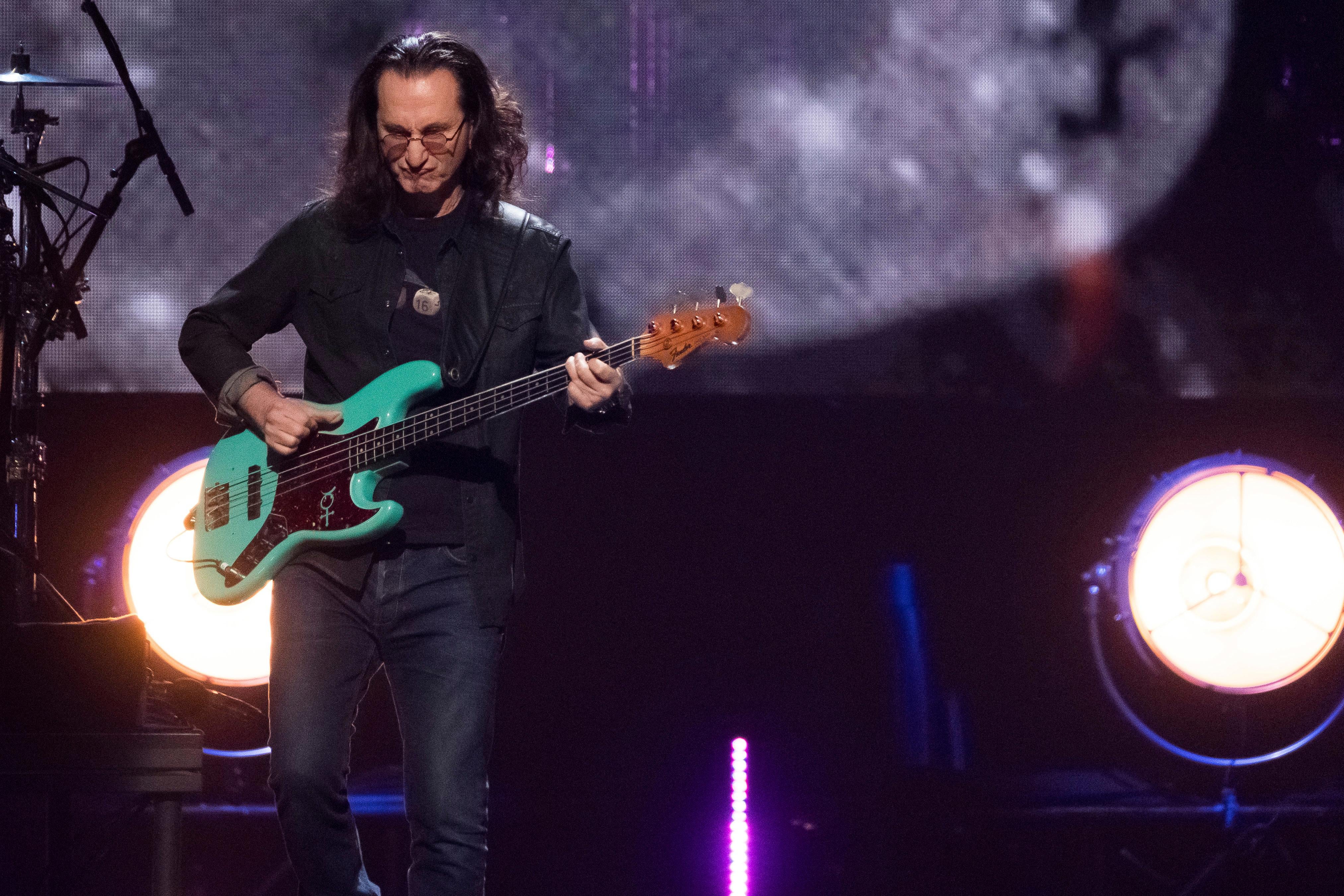 Geddy Lee performing