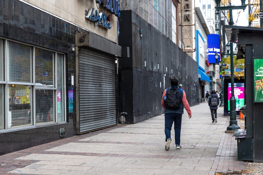 The 1000 block of Market Street in Philadelphia