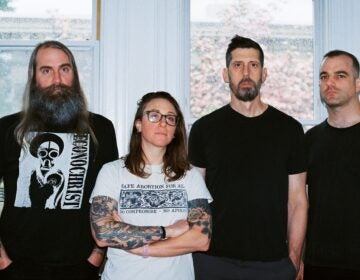 The band Open City looks on