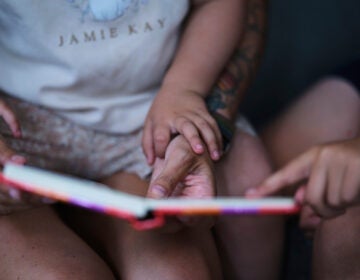 parent reading with children