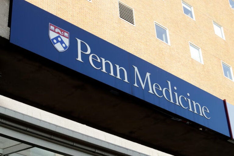 a sign for Penn Medicine