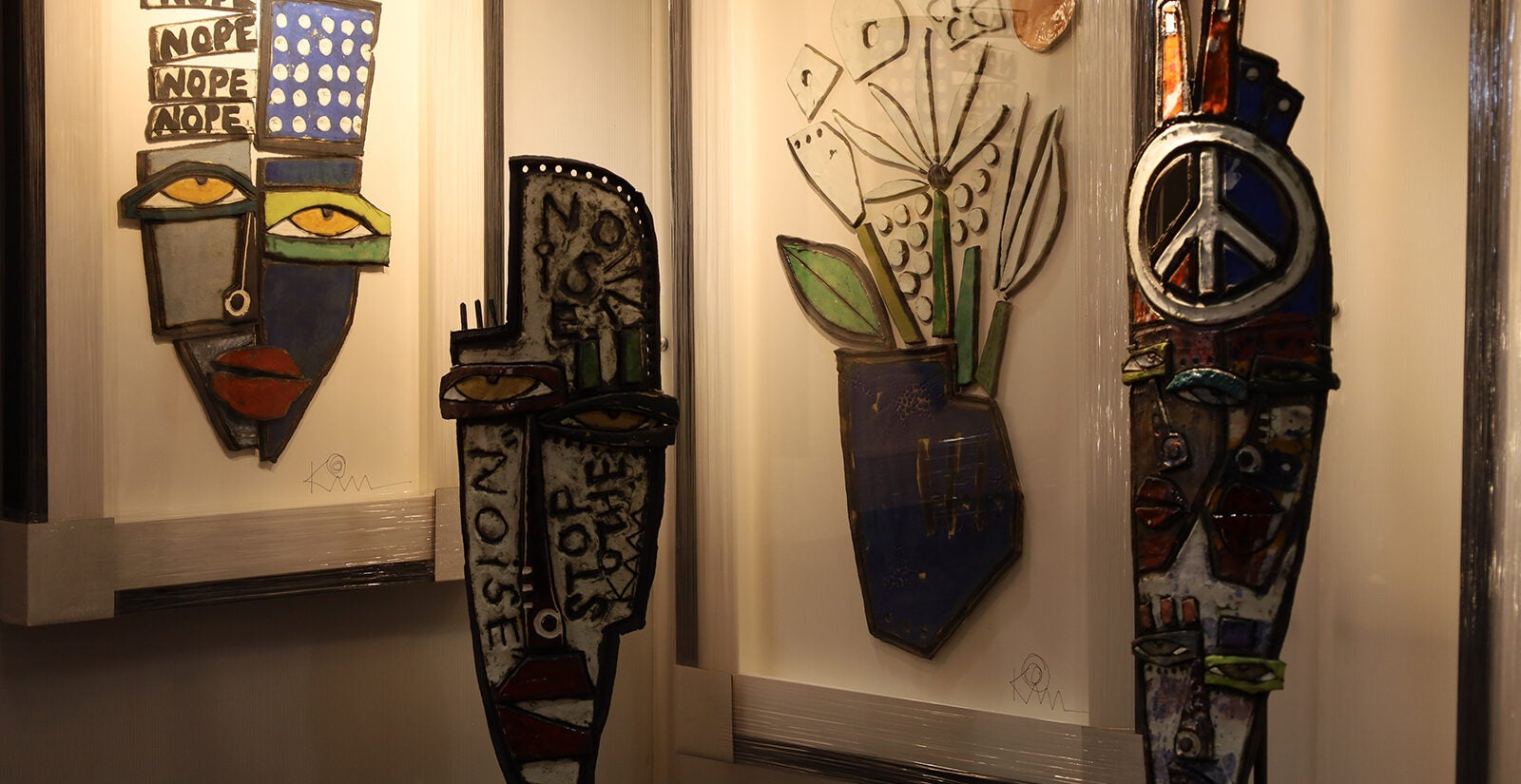 Art pieces by Kimmy Cantrell