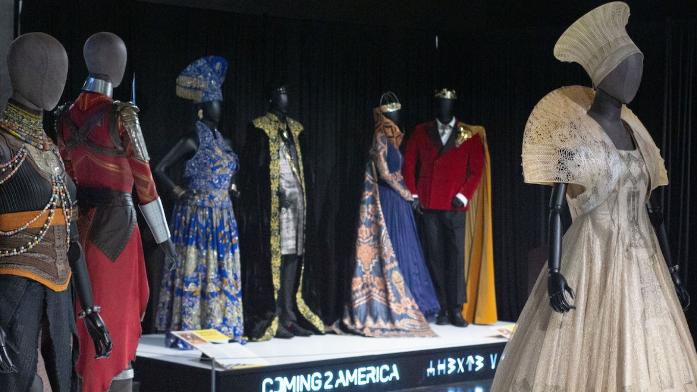 costumes Ruth Carter worked on on display