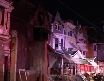 strawberry-mansion-philadelphia-fire Firefighters and emergency personnel are gathered outside of a home in Philadelphia