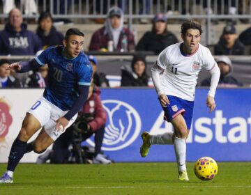 A moment from the soccer game