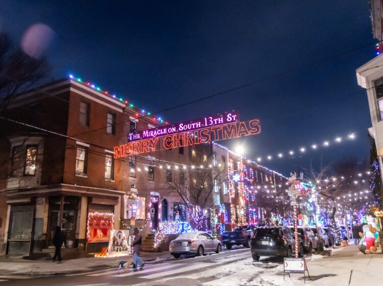 The Miracle on South 13th Street light display in South Philadelphia