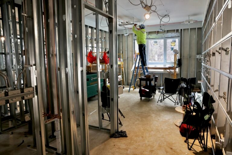 inside the developing Camden's Martin McKernan Supportive Housing Center