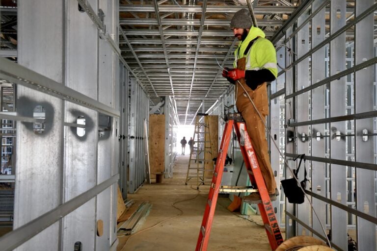 inside the developing Camden's Martin McKernan Supportive Housing Center