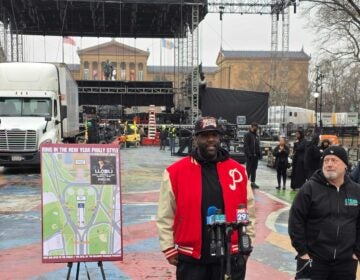 2025-12-29-philadelphia-new-years-eve-concert-preparation Adam Blackstone and Scott Mirkin at a press conference