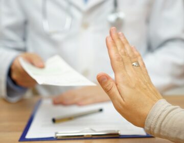 A patient is refusing a medical prescription. (Bigstock)