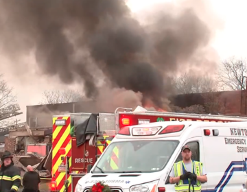 An explosion and fire reportedly broke out Tuesday at a nursing home in Bucks County
