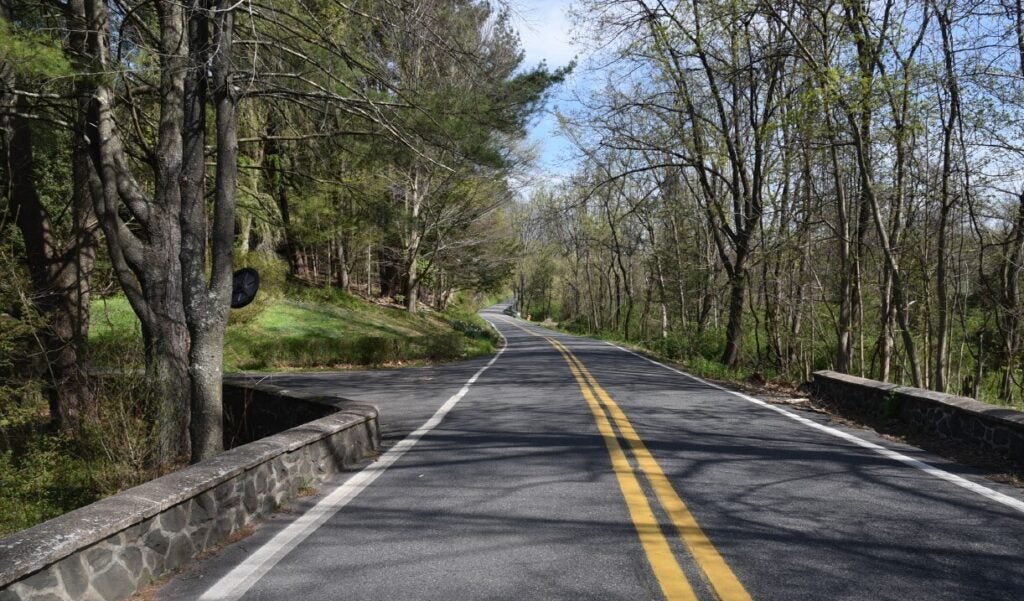 Remote stretch of country road