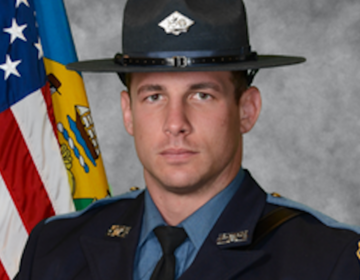 A headshot of Delaware State Police Cpl. Grade One Matthew ''Ty'' Snook