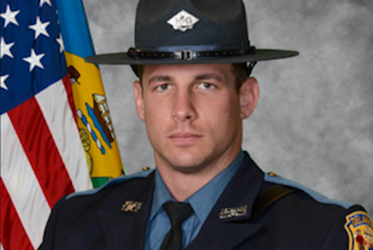 A headshot of Delaware State Police Cpl. Grade One Matthew ''Ty'' Snook