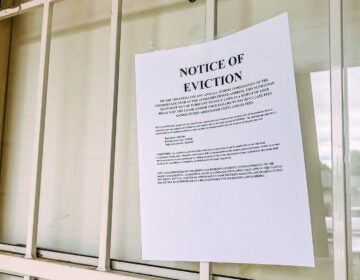 An eviction notice