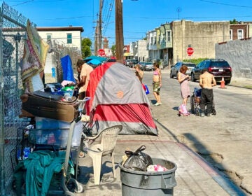 kensington-encampments-04-billy-penn An encampment of people experiencing homelessness